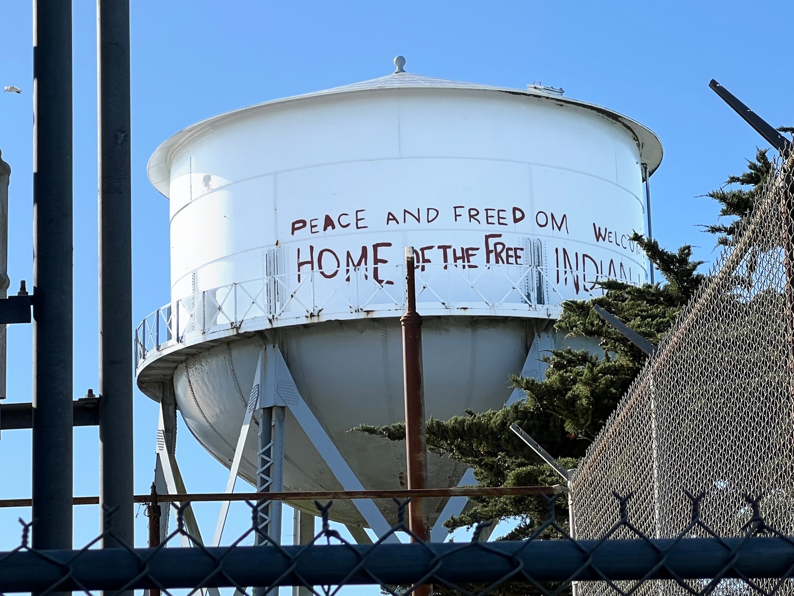 Alcatraz water tower